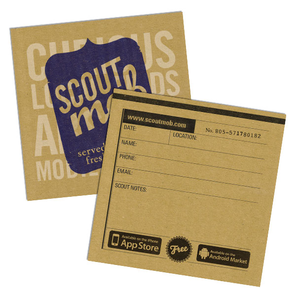 Scoutmob business cards